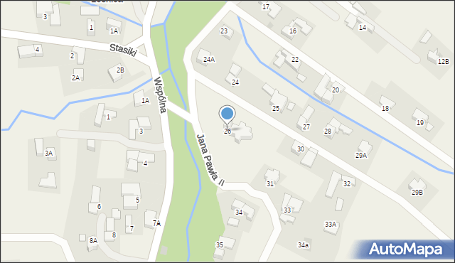 Groń, Jana Pawła II, 26, mapa Groń