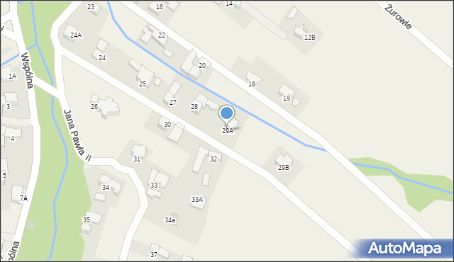 Groń, Jana Pawła II, 29A, mapa Groń