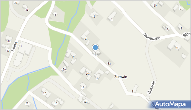 Groń, Jana Pawła II, 3, mapa Groń