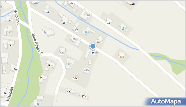 Groń, Jana Pawła II, 32, mapa Groń