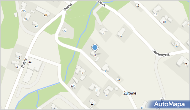 Groń, Jana Pawła II, 4, mapa Groń