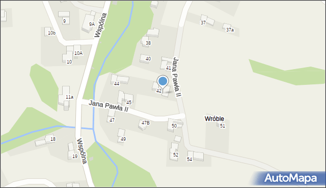 Groń, Jana Pawła II, 43, mapa Groń