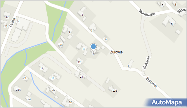 Groń, Jana Pawła II, 7, mapa Groń