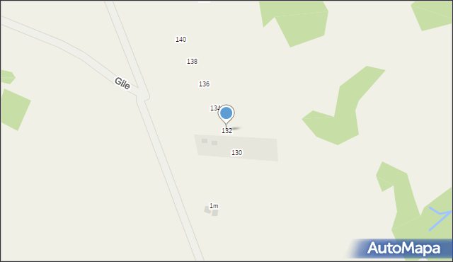 Groń, Janiołów Wierch, 132, mapa Groń