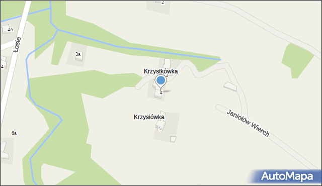Groń, Janiołów Wierch, 4, mapa Groń