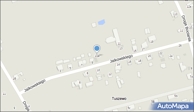 Grudziądz, Jalkowskiego Jerzego, 11a, mapa Grudziądza