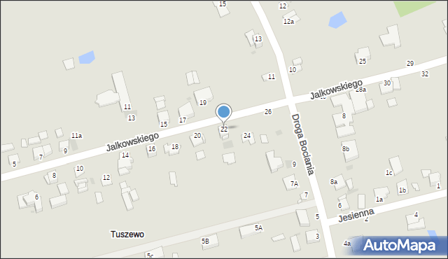 Grudziądz, Jalkowskiego Jerzego, 22, mapa Grudziądza