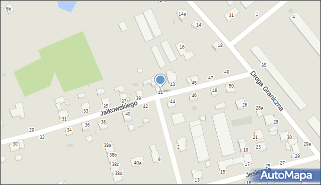 Grudziądz, Jalkowskiego Jerzego, 41, mapa Grudziądza