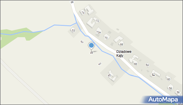 Grywałd, Jana Pawła II, 49, mapa Grywałd