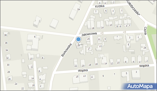 Grzybowo, Jałowcowa, 19, mapa Grzybowo