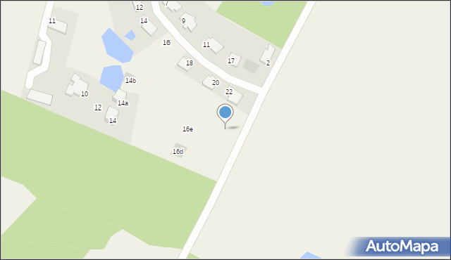 Gutkowo, Jarzębinowa, 16c, mapa Gutkowo