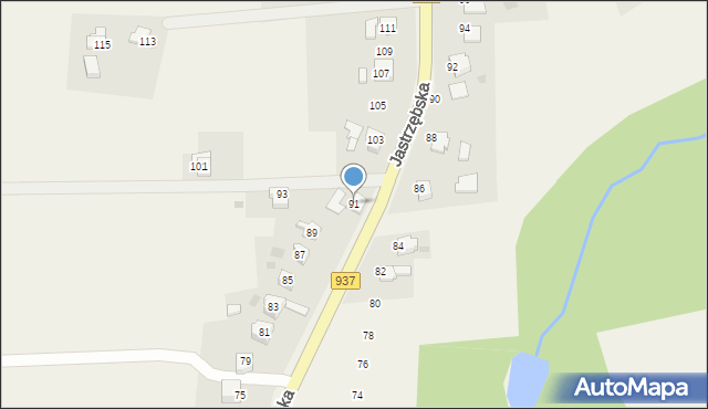 Hażlach, Jastrzębska, 91, mapa Hażlach