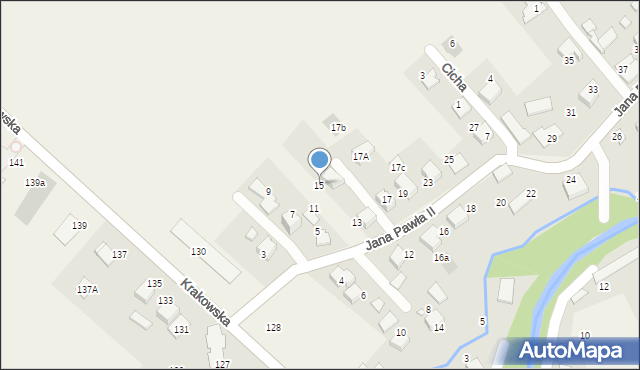 Hecznarowice, Jana Pawła II, 15, mapa Hecznarowice