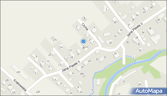 Hecznarowice, Jana Pawła II, 25, mapa Hecznarowice