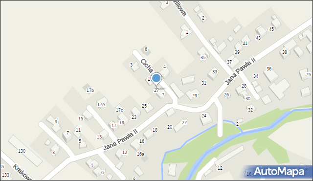 Hecznarowice, Jana Pawła II, 27, mapa Hecznarowice