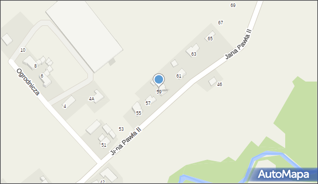 Hecznarowice, Jana Pawła II, 59, mapa Hecznarowice