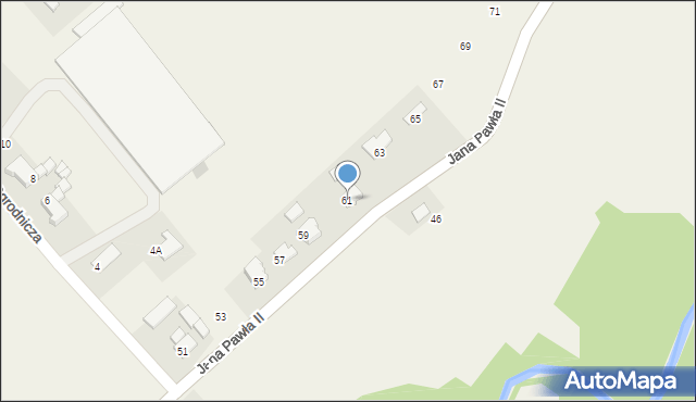 Hecznarowice, Jana Pawła II, 61, mapa Hecznarowice