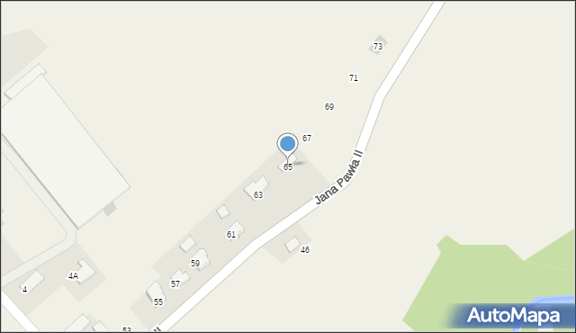 Hecznarowice, Jana Pawła II, 65, mapa Hecznarowice
