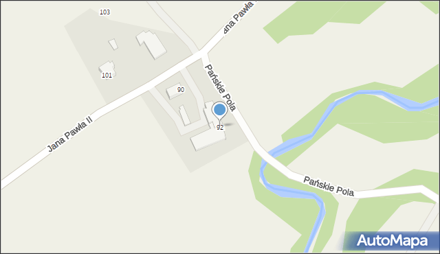 Hecznarowice, Jana Pawła II, 92, mapa Hecznarowice