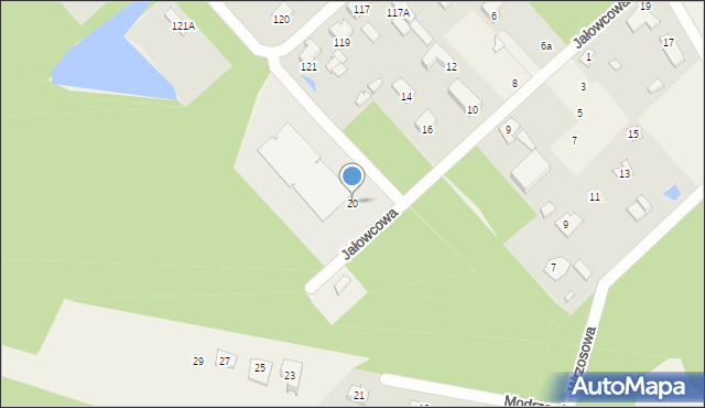 Hipolitów, Jałowcowa, 20, mapa Hipolitów