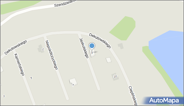 Iława, Jaskulskiego-Zagończyka Jerzego, 3, mapa Iława