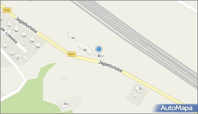 Iłowo-Osada, Jagiellońska, 9C, mapa Iłowo-Osada