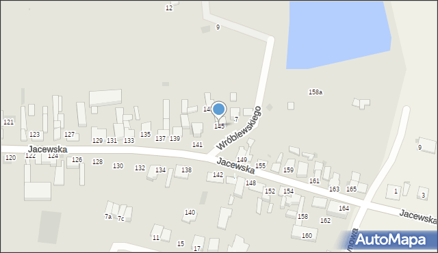 Inowrocław, Jacewska, 145, mapa Inowrocławia