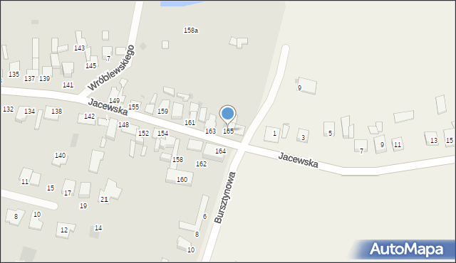 Inowrocław, Jacewska, 165, mapa Inowrocławia