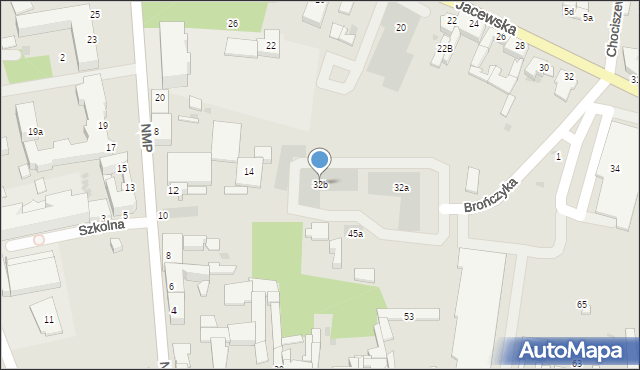 Inowrocław, Jacewska, 32b, mapa Inowrocławia