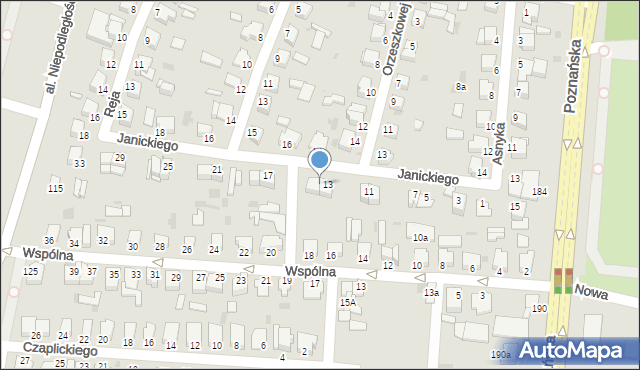 Inowrocław, Janickiego Klemensa, 15, mapa Inowrocławia