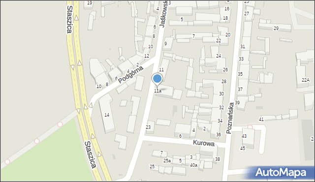 Inowrocław, Jaśkowskiego Bolesława, ks., 11a, mapa Inowrocławia