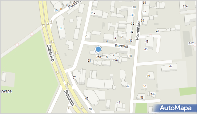 Inowrocław, Jaśkowskiego Bolesława, ks., 25a, mapa Inowrocławia