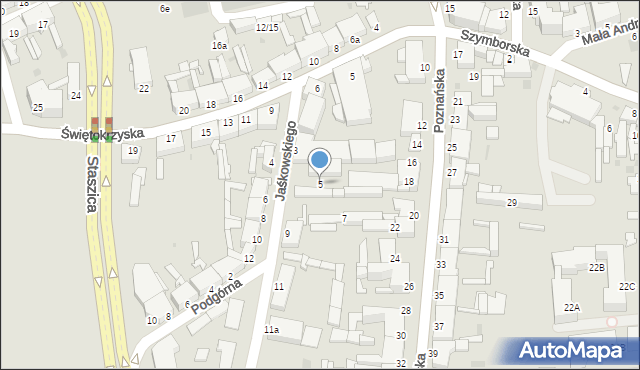 Inowrocław, Jaśkowskiego Bolesława, ks., 5, mapa Inowrocławia