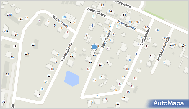 Inowrocław, Jaśminowa, 10, mapa Inowrocławia