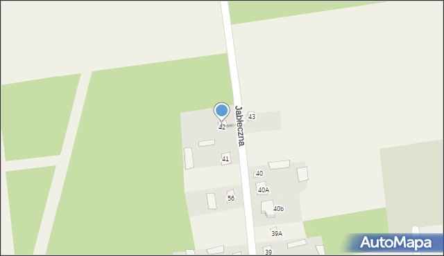 Jabłeczna, Jabłeczna, 42, mapa Jabłeczna