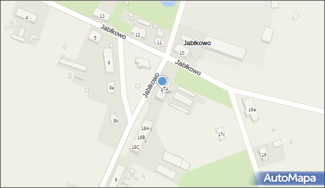 Jabłkowo, Jabłkowo, 17B, mapa Jabłkowo