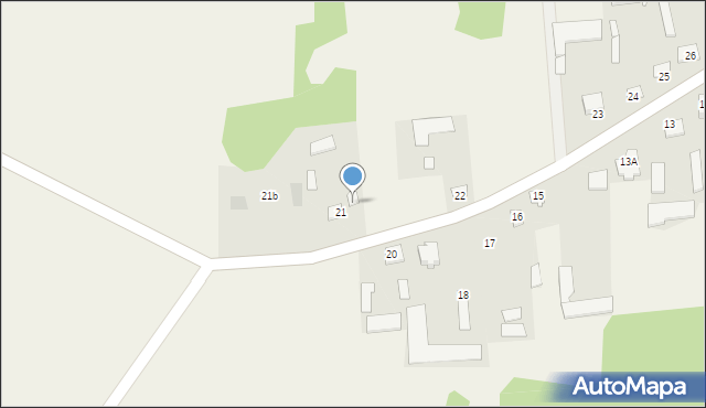 Jabłoń-Dąbrowa, Jabłoń-Dąbrowa, 21A, mapa Jabłoń-Dąbrowa