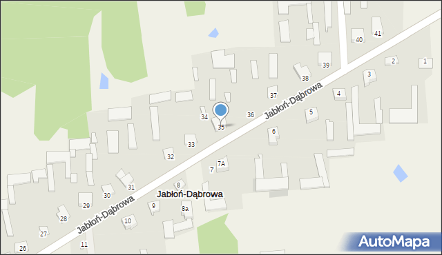 Jabłoń-Dąbrowa, Jabłoń-Dąbrowa, 35, mapa Jabłoń-Dąbrowa