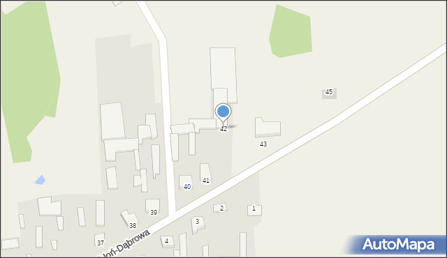 Jabłoń-Dąbrowa, Jabłoń-Dąbrowa, 42, mapa Jabłoń-Dąbrowa