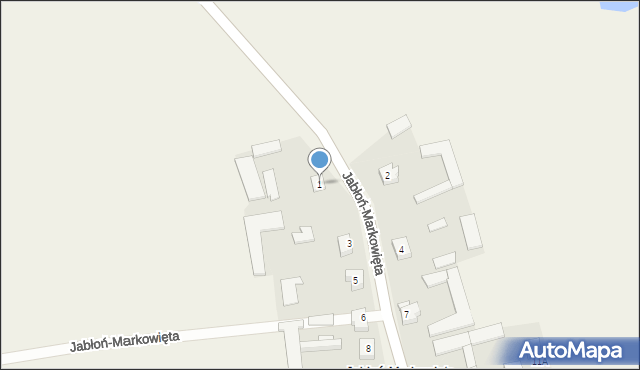 Jabłoń-Markowięta, Jabłoń-Markowięta, 1, mapa Jabłoń-Markowięta
