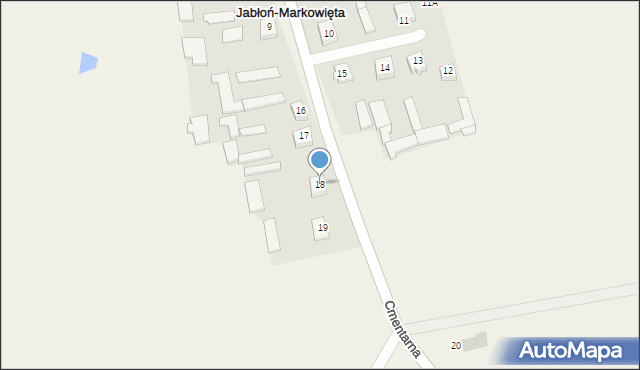 Jabłoń-Markowięta, Jabłoń-Markowięta, 18, mapa Jabłoń-Markowięta