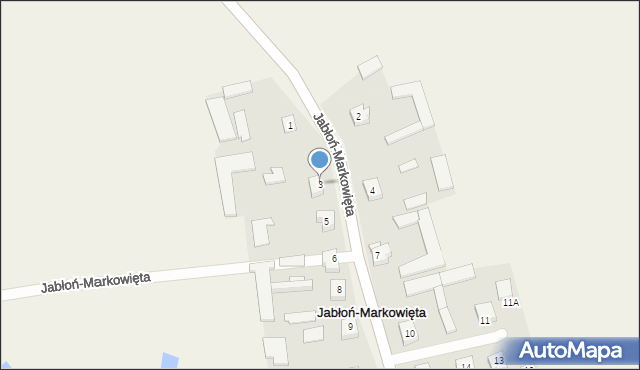 Jabłoń-Markowięta, Jabłoń-Markowięta, 3, mapa Jabłoń-Markowięta