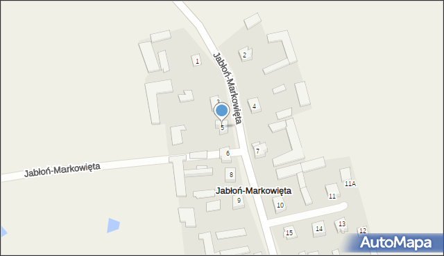 Jabłoń-Markowięta, Jabłoń-Markowięta, 5, mapa Jabłoń-Markowięta