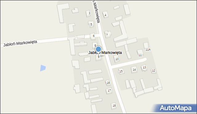 Jabłoń-Markowięta, Jabłoń-Markowięta, 9, mapa Jabłoń-Markowięta