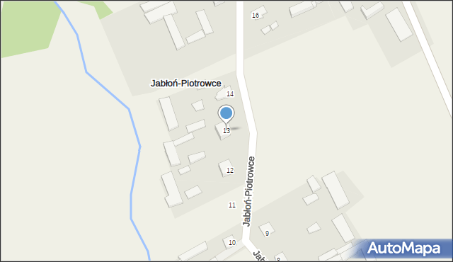 Jabłoń-Piotrowce, Jabłoń-Piotrowce, 13, mapa Jabłoń-Piotrowce
