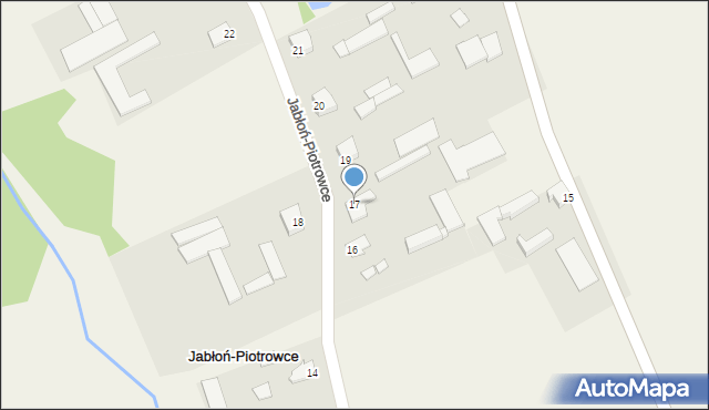 Jabłoń-Piotrowce, Jabłoń-Piotrowce, 17, mapa Jabłoń-Piotrowce