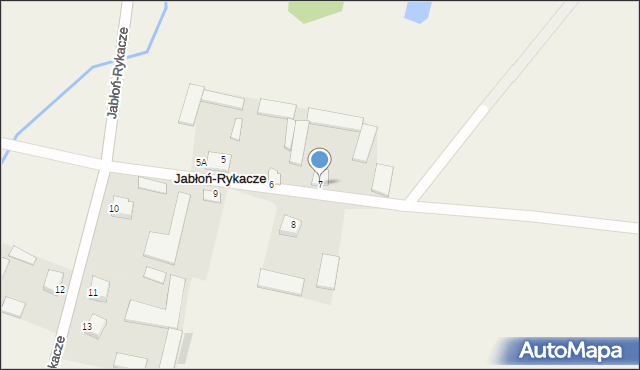 Jabłoń-Rykacze, Jabłoń-Rykacze, 7, mapa Jabłoń-Rykacze