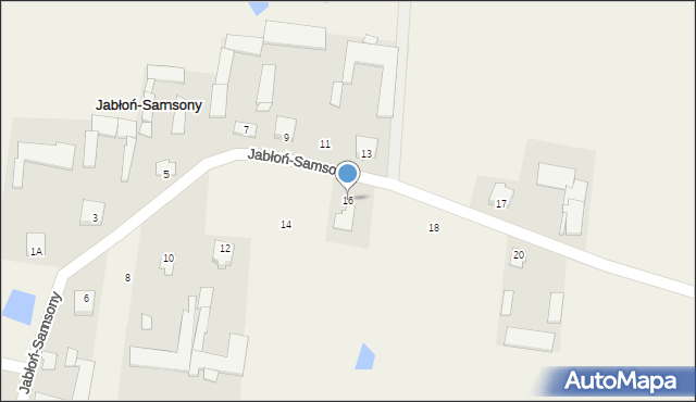 Jabłoń-Samsony, Jabłoń-Samsony, 16, mapa Jabłoń-Samsony
