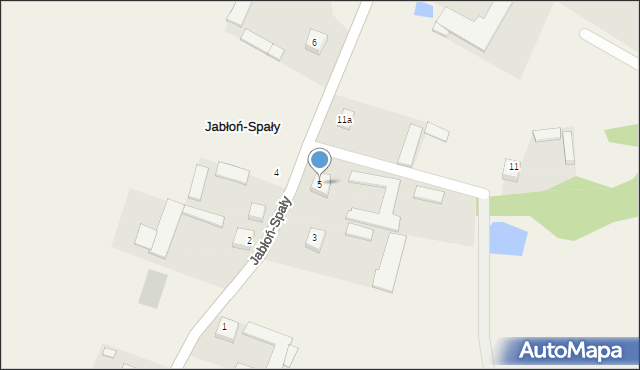 Jabłoń-Spały, Jabłoń-Spały, 5, mapa Jabłoń-Spały