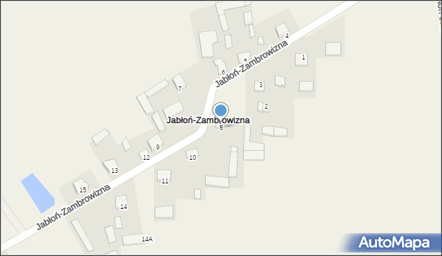 Jabłoń-Zambrowizna, Jabłoń-Zambrowizna, 8, mapa Jabłoń-Zambrowizna